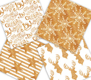 Gold Christmas Digital Paper