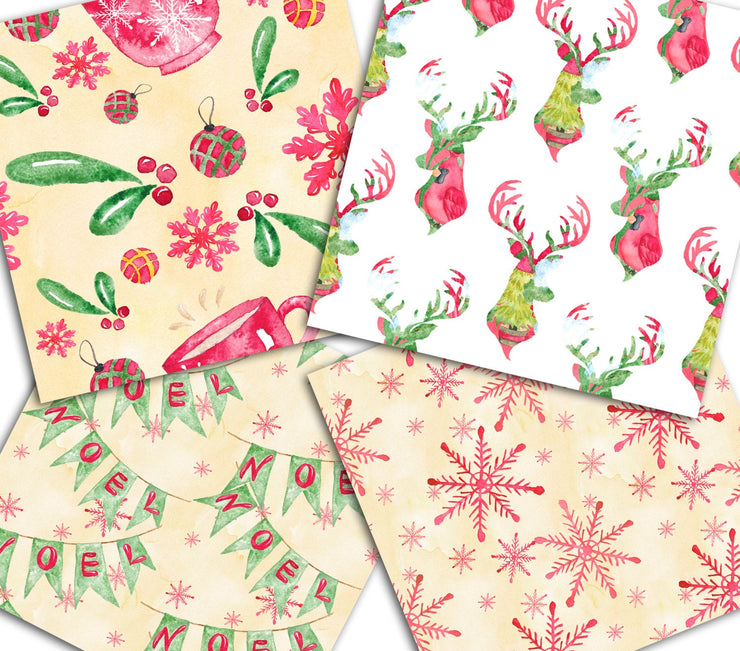 Red Christmas Paper