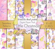 Little Christmas Digital Paper Pack