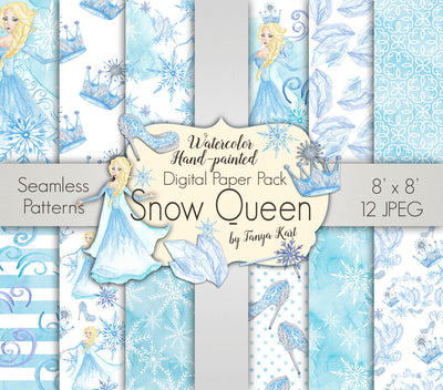 Snow Queen Christmas Paper