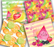 Watercolor Fruit Digital Paper