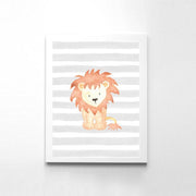 Cute Watercolor Animals Hand-Painted Clipart