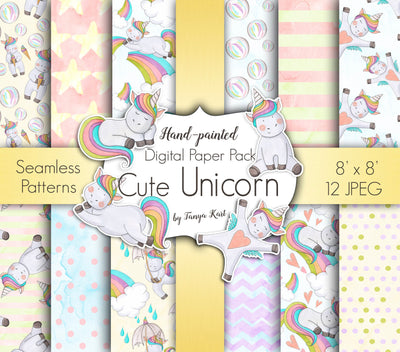 Cute Unicorns Paper Pack