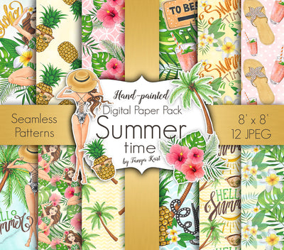 Summer Time Digital Paper