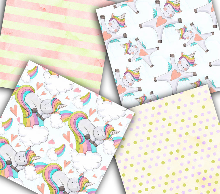 Cute Unicorns Paper Pack