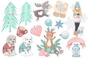 Warm and Cozy December Clipart