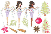 Magic Of Christmas Hand-Painted Clipart
