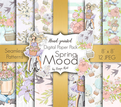 Spring Mood Digital Paper