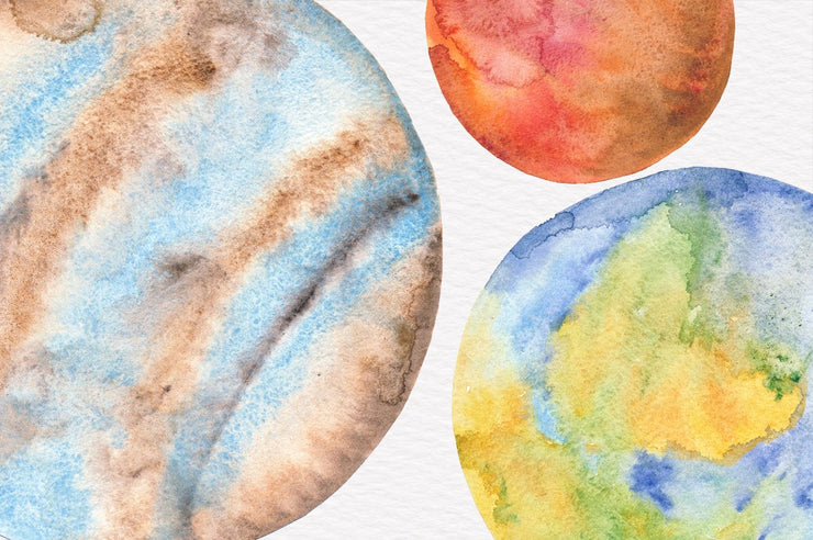 Space Graphics Watercolor Clipart