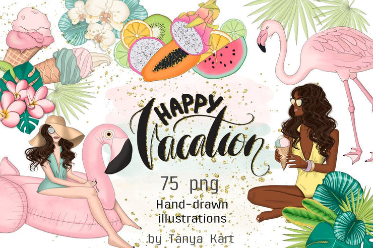 Happy Vacation Clipart