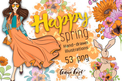 Happy Spring Clip Art