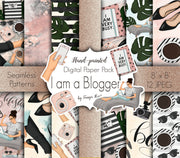 I'm A Blogger Digital Paper Pack
