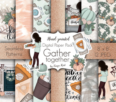 Gather Together Digital Paper
