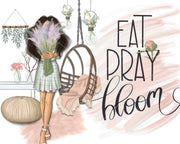 Eat Pray Bloom Clipart