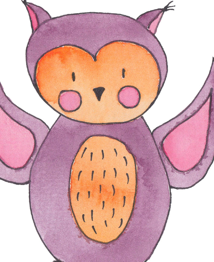 Owl Watercolor Clipart