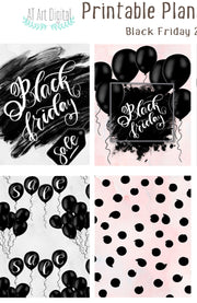 Fashion Black Friday Printable Boxes for Erin Condren