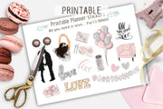 Happy Planner Weekly Printable planner stickers "All You Need Is Love"
