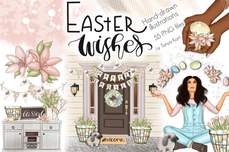Easter Wishes Clipart