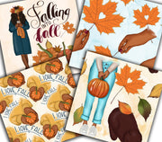 Falling Into Fall Digital Papers