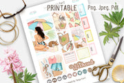 Summer Weekly Printable Stickers for the Happy Planner