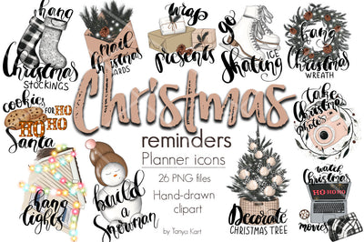 Christmas Reminders Planner Icons