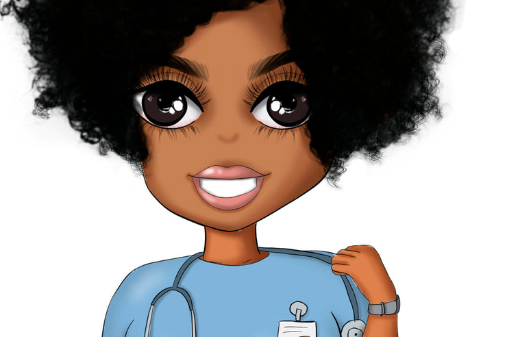 Nurse African American Medicine Planner Sticker