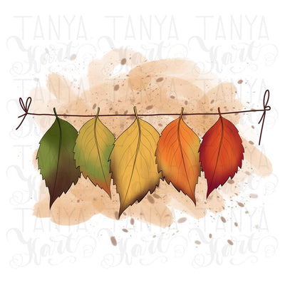 Fall Sublimation Autumn Leaves