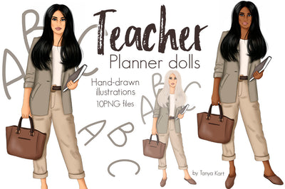 Teacher Planner Dolls