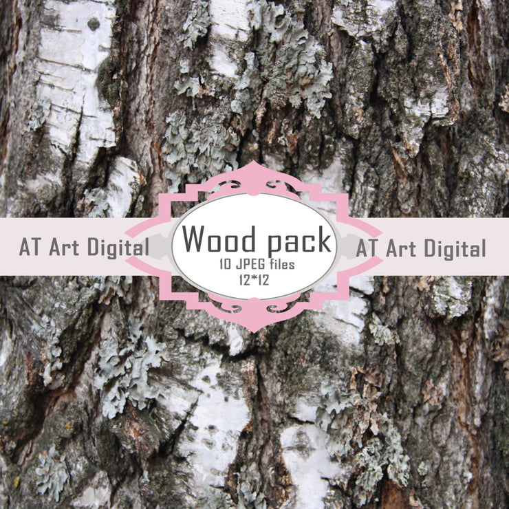 Wood Photography Digital Paper Pack