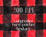 Buffalo Plaid Hand-Painted Texture