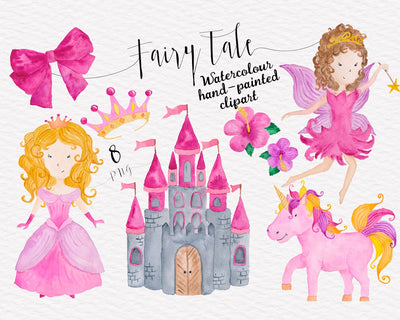 Fairytale Watercolor Clipart