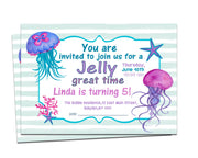 Jellyfish Party, Birthday Invite, Printable Invitation, Under The Sea Party, Nautical Invitation, Jelly Invitation, Party Invitation