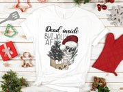 Christmas Skeleton | Dead Inside But Jolly Af | Holiday Digital File