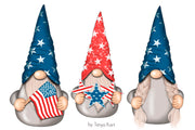 4th Of July Gnomes Clipart