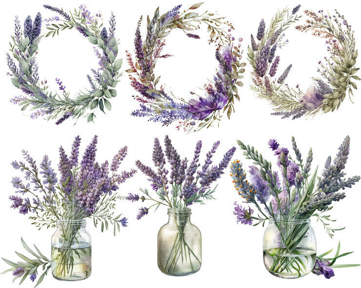 Lavender Flowers Clipart