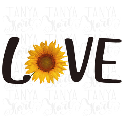 Love Sunflower File | Digital Sublimation