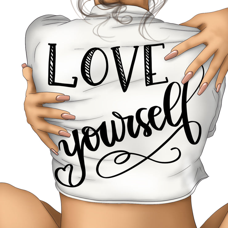 Love Yourself Lettering Quote Motivational Png Girl Happiness