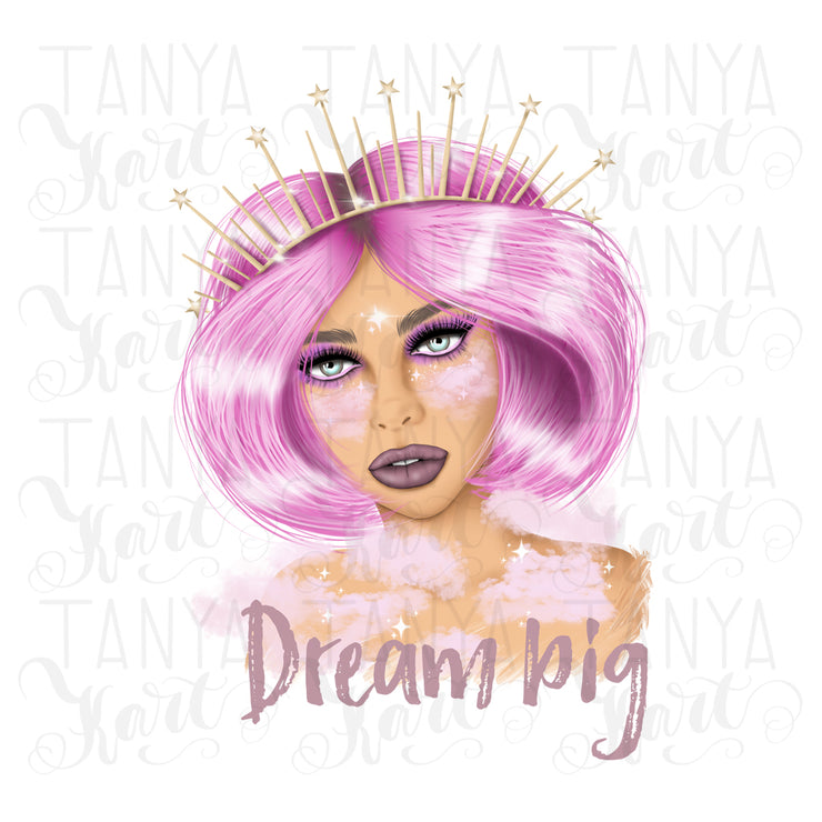 Dream Big | Pink Hair Girl