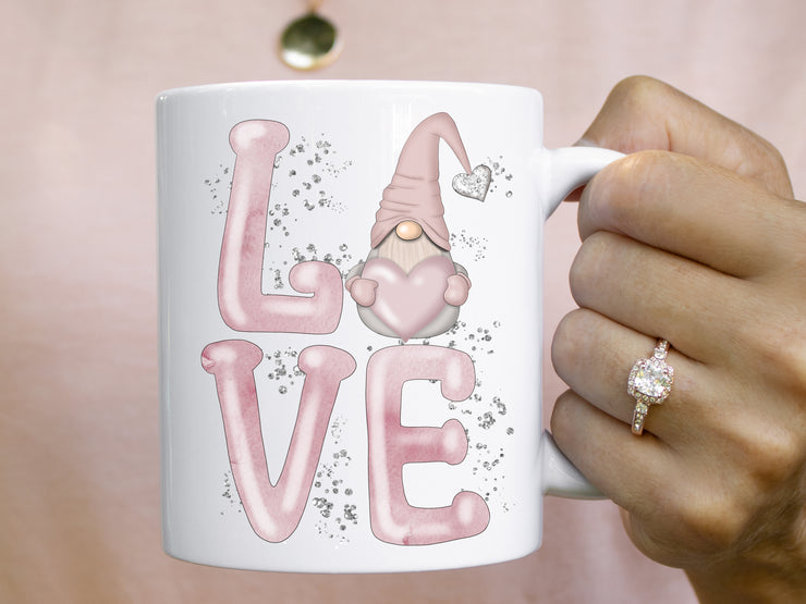 Gnome and Love Heart | Sublimation Images | Valentine Hand Drawn
