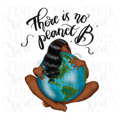 Eco Friendly Design Afro Girl Planet Png