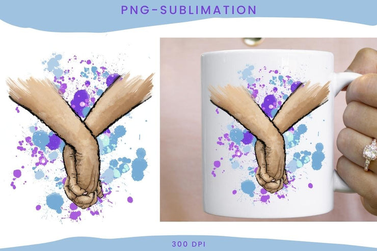 Hands Together | PNG Sublimation