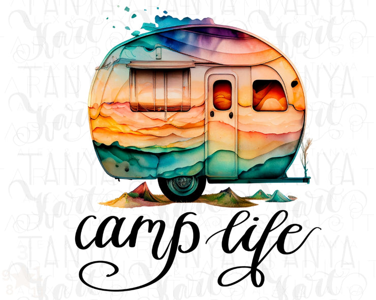 Camp Life Png File Sublimation