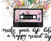 Retro Music Tape Png Cassette Design