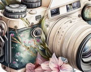 Photocamera With Flowers Clip Art