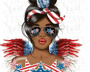 African American | 4th Of July Png | Sublimation Download