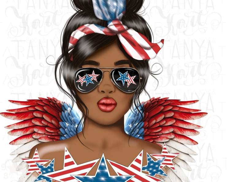 African American | 4th Of July Png | Sublimation Download