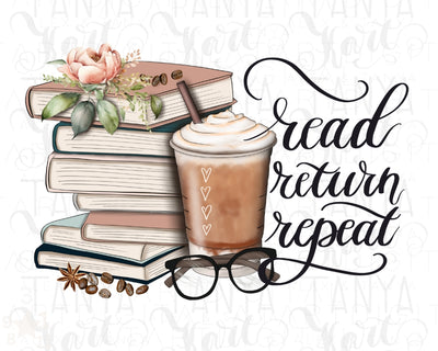 Read Return Repeat | Download File | Sublimation Image Book