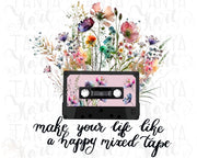 Retro Music Tape Png Cassette Design