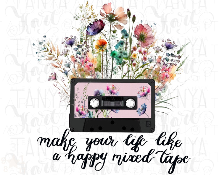 Retro Music Tape Png Cassette Design