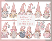 Romantic Gnomes Clipart